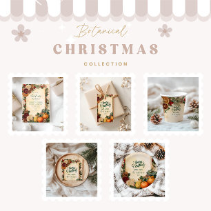 Rustic Dried Orange and Fruit Christmas Napkins