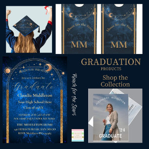 Graduate Reach For The Stars  Graduation Cap Topper