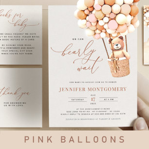 Menu Bear Baby Shower Balloon