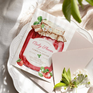 Berry Sweet Strawberry Jam Baby Shower  Gift Tags