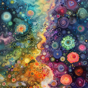 Beautiful Whimsical Colorful Back to School  Notebook