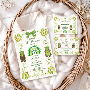 Cute Lucky Little Shamrock Baby Shower Foam Board