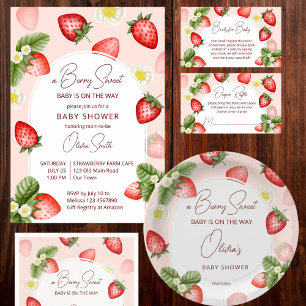 Berry sweet strawberry baby shower