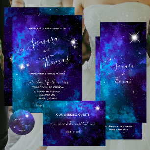 Star Light Blue Sky Wedding Retractable Banner