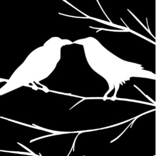 Ravens on Black Sky Gothic Wedding Invitations