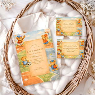Storybook Sports Teddy Bears Baby Shower Napkins
