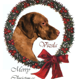 Vizsla Christmas Gifts Holiday Card