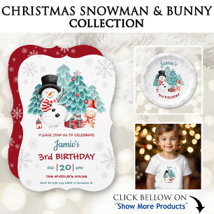 Cute Happy Snowman Christmas Name Small Latte Mug