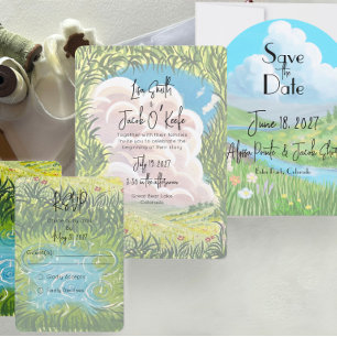 Cozy Animation Studio Flat Save The Date Card