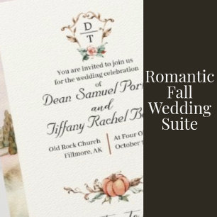 Romantic Fall Save The Dates Save The Date