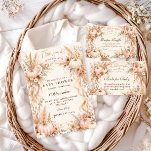 Romantic Boho Little Pumpkin Baby Shower Napkins