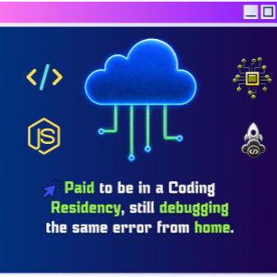 Funny Coding Residency,Retro Synthwave Neon Hacker Visor