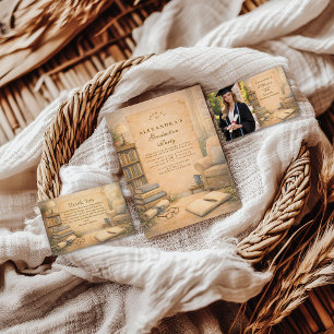 Classic Psychology Graduation RSVP Card