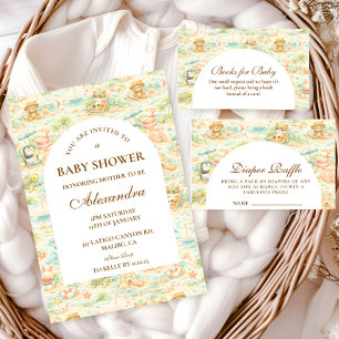 Cute Tropical Animal Party Baby Shower Napkins