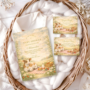 Rustic Highland Cow Baby Shower Napkins