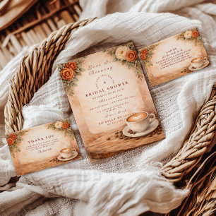 Autumn Latte Love Bridal Shower Napkins