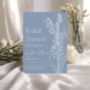 lilies of the valley Bridal Shower Invitation