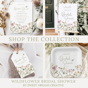 Wildflower Boho Bridal Shower Invitation