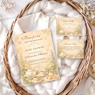 Time for Tea Garden Books for Baby  Enclosure Card