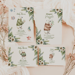 Woodland Winter Christmas Baby Shower Napkins