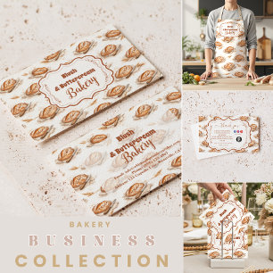 Vintage Buttercream Bakery Business Apron