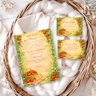 Rustic Garden Tomato Books for Baby Enclosure Card