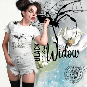 Halloween Stamp Collection "Black Widow" T-Shirt