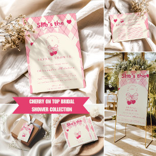 Cherry On Top Bridal Shower Invitation
