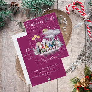Elf Quartet Christmas Party Snacks  Pedestal Sign