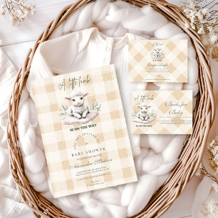 A Little Lamb Baby Shower Invitation
