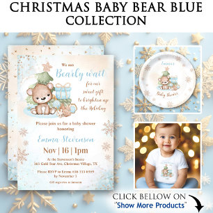 First Christmas Baby Boy Christmas Stocking Blue