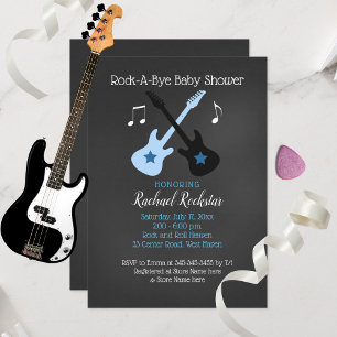 Rock a Bye Baby Shower Diaper Raffle Cards