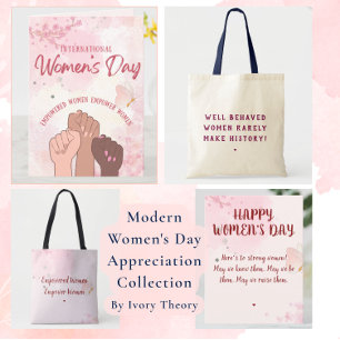 Empowered Women Empower Women Pink Watercolor Chic Keychain