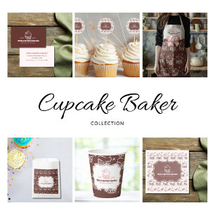 Cupcake Baker Bakery Chef Catering Business Business Card