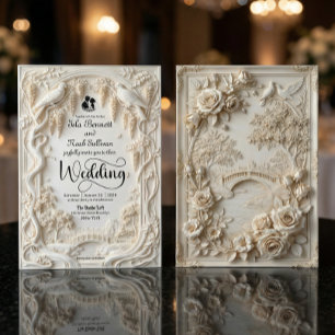 Ornate Victorian Garden Romance Traditional Invitation