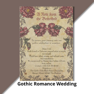 Gothic Romance Wedding Stickers – Dark & Elegant