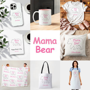 Mama Bear   Cute & Funny Mother's Day Apron