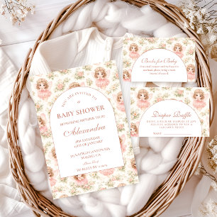 Elegant Enchanted Fairy Baby Shower Invitation