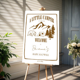 Little camper boho baby shower personalized favor classic round sticker