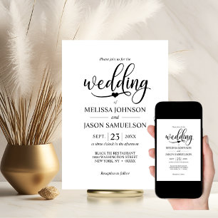 Simple Elegant Wedding CARDS & GIFTS Sign