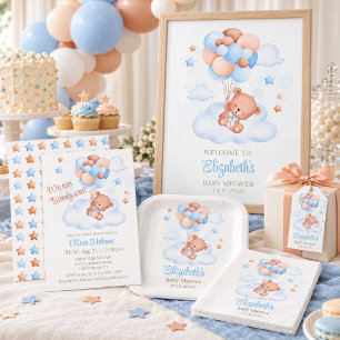 Teddy Bear in the Sky Baby Shower Napkins