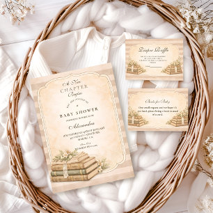A New Chapter Vintage Books Baby Shower Napkins