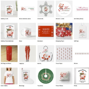 Merry Christmas Love Funny Santa Backdrop