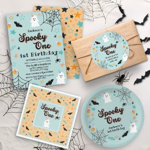 Spooky One Gender Neutral Halloween First Birthday Invitation