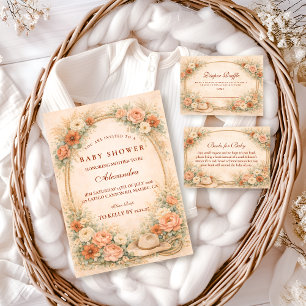 Western Floral Cowgirl Baby Shower Foam Board