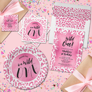 Budget Leopard Two Wild 2nd Birthday Invitations