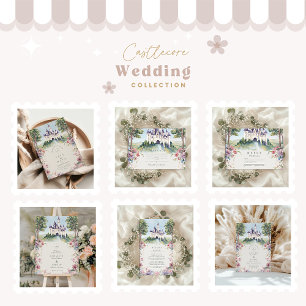 Castlecore Fairytale Garden Wedding  Invitation