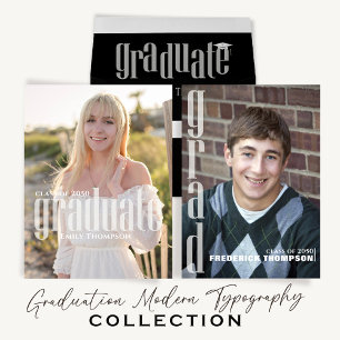 Graduate Simple Photo Announcement