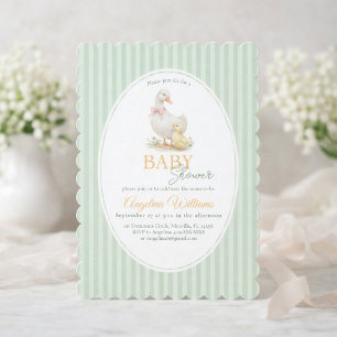 Mother Goose and Gosling Baby Shower Invitation