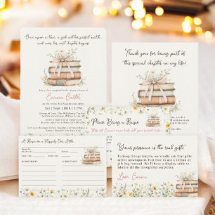 Storybook New Chapter Wildflowers bridal shower Invitation